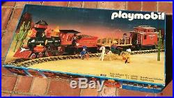 Vintage Playmobil 4033 Steaming Mary Western G Scale Train Set Original Box RARE