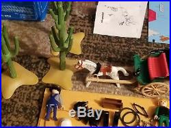 Vintage Playmobil 4033 Steaming Mary Western G Scale Train Set + extras