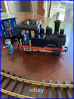 Vintage Playmobil 4100 Electric Train Set G Scale Tested Works 1980