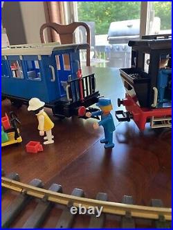 Vintage Playmobil 4100 Electric Train Set G Scale Tested Works 1980