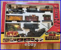 Vintage RIO GRANDE ROLL'N THUNDER Super Set Toy Railroad Train Set G-Scale