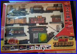 Vintage RIO GRANDE ROLL'N THUNDER Super Set Toy Railroad Train Set G-Scale