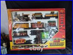 Vintage RIO GRANDE ROLL'N THUNDER Super Set Toy Railroad Train Set G-Scale Read
