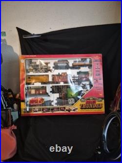Vintage RIO GRANDE ROLL'N THUNDER Super Set Toy Railroad Train Set G-Scale Read
