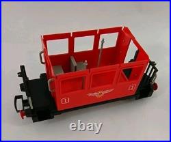Vntg 1980 Playmobil Geobra Train Set-G Scale-LGB Steam Engine Cars Track