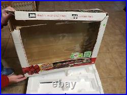 Vtg 1986 New Bright No. 183 Holiday Time Express 22 Pc G Scale Train Set in Box