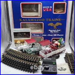 Vtg 1990s Kalamazoo Trains G Scale Ornament Express Train Set
