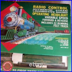 Vtg Bachmann Big Hauler Train Locomotive & Cars G scale Witho Track No. 90-0100