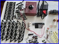 Vtg. HO Scale Train Lot 2 Engines, 12 Freight Cars, Tracks, 2 Transformers, More