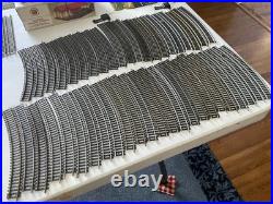 Vtg. HO Scale Train Lot 2 Engines, 12 Freight Cars, Tracks, 2 Transformers, More