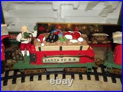 Vtg New Bright Santas Village Express Animated Train Set Christmas 280-SEE VIDEO