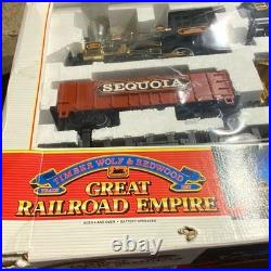 Vtg Timber Wolf & Redwood Great Railroad Empire Train Set New Bright #190 1995 G