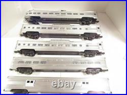 Weaver O Gauge Trains- 3 Rail D & R. G 5 Car Scale Aluminum Passenger Set- Ln