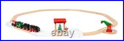 World Christmas Steaming Train Battery-Operated Train 27-Pc Motorized S World Christmas Steaming Train Battery-Operated Train 27-Pc Motorized S