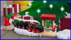 World Christmas Steaming Train Battery-Operated Train 27-Pc Motorized S World Christmas Steaming Train Battery-Operated Train 27-Pc Motorized S