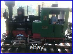 (lgb Train Set) Steam Engine With 4 Couch Cars All #2 G Scale Free Shipping